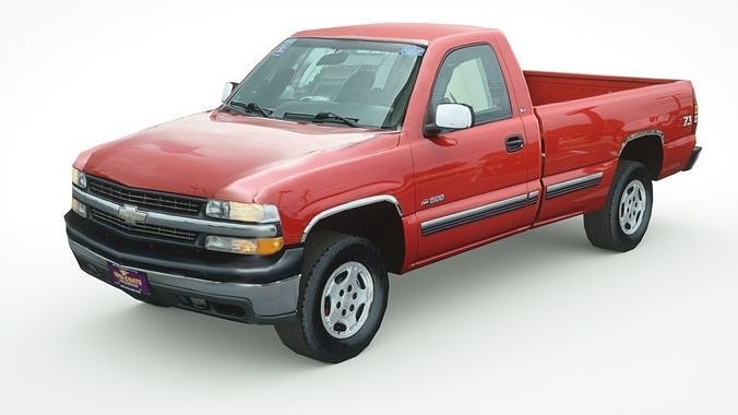 3D Model Chevrolet Silverado 2000 VR AR Low poly CGTrader art-cover-photos