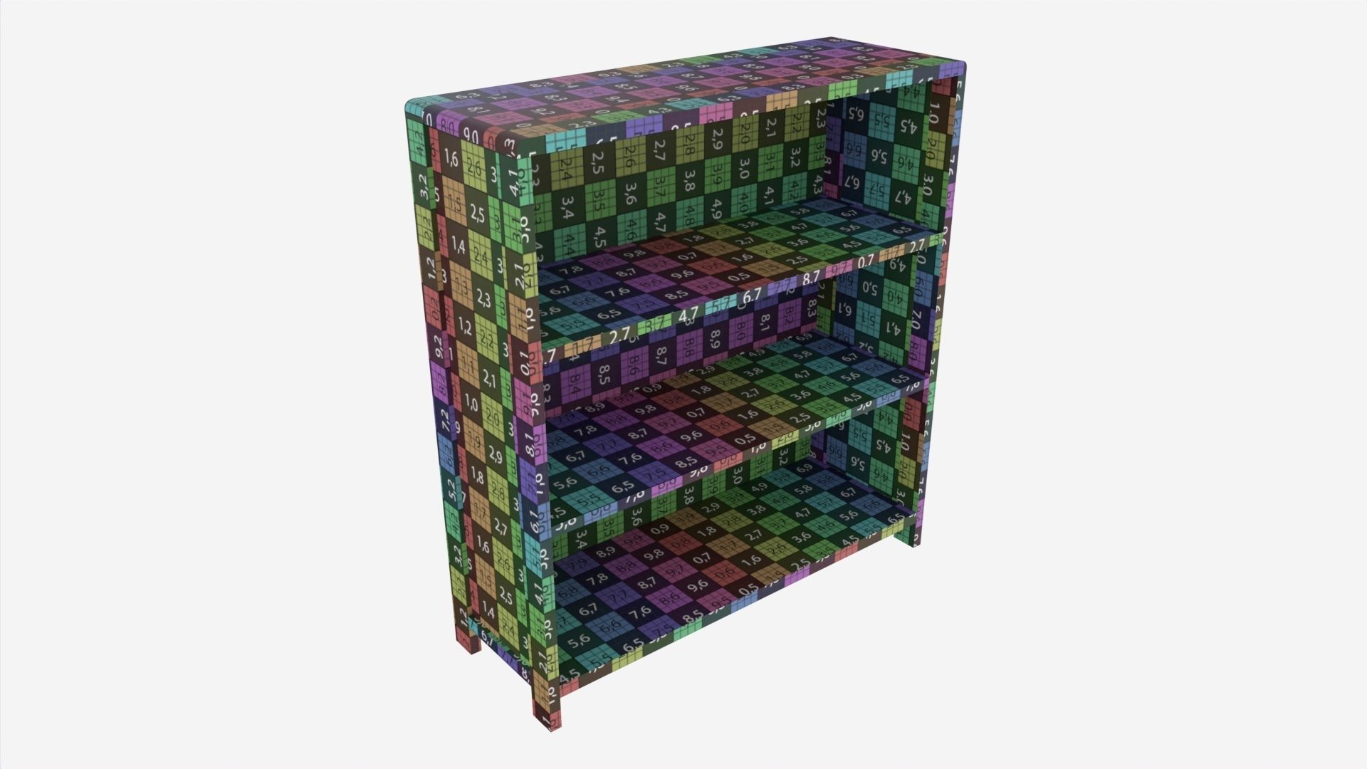 Low Bookcase Ercol Bosco 3D model CGTrader