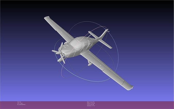 SR22 Cirrus Airplane Printable Miniature 3D model 3D printable | CGTrader