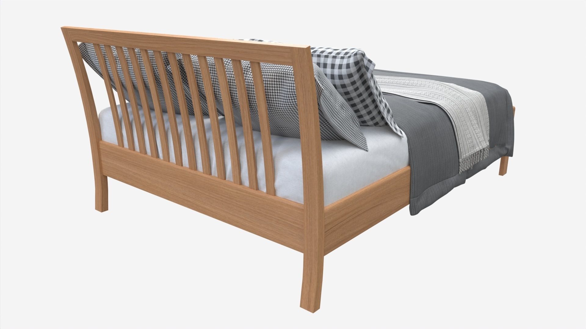Kingsize Bed Ercol Bosco 3D model CGTrader