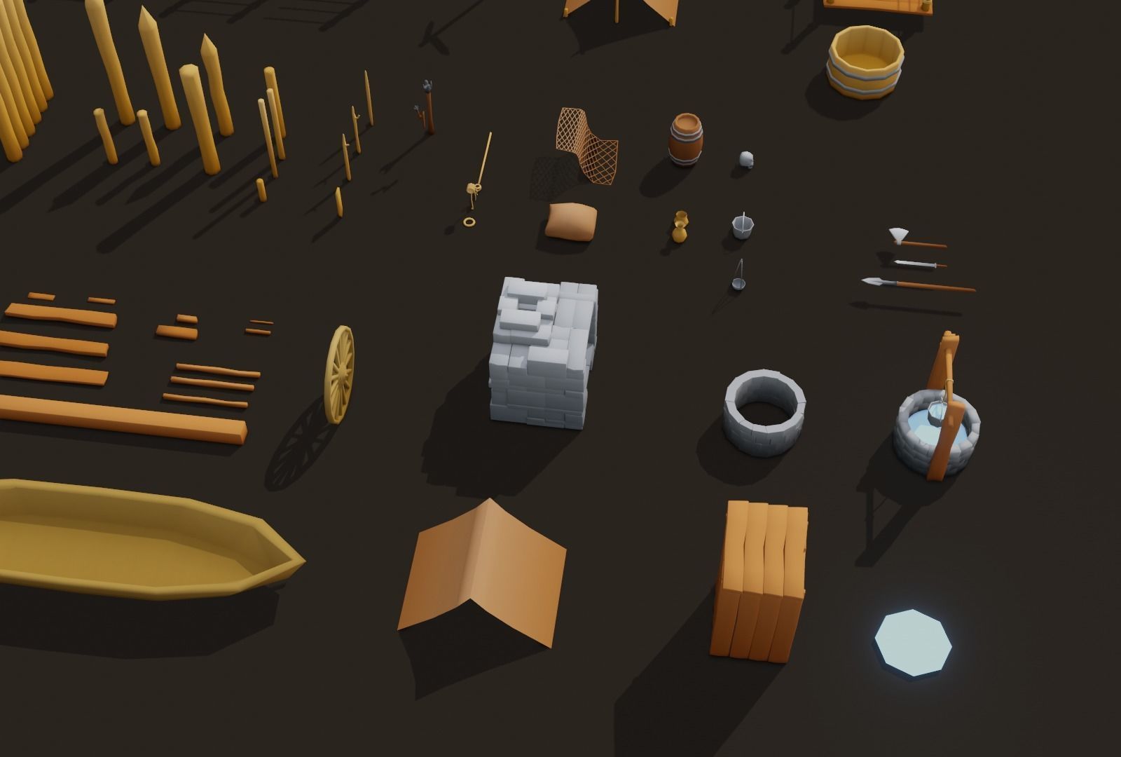 3D Model Collection Assets pack VR / AR / low-poly | CGTrader