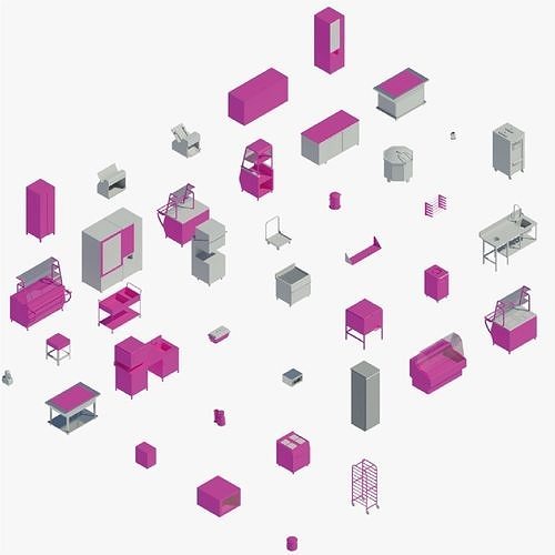 Kitchen appliances Pack of revit families 3D model CGTrader