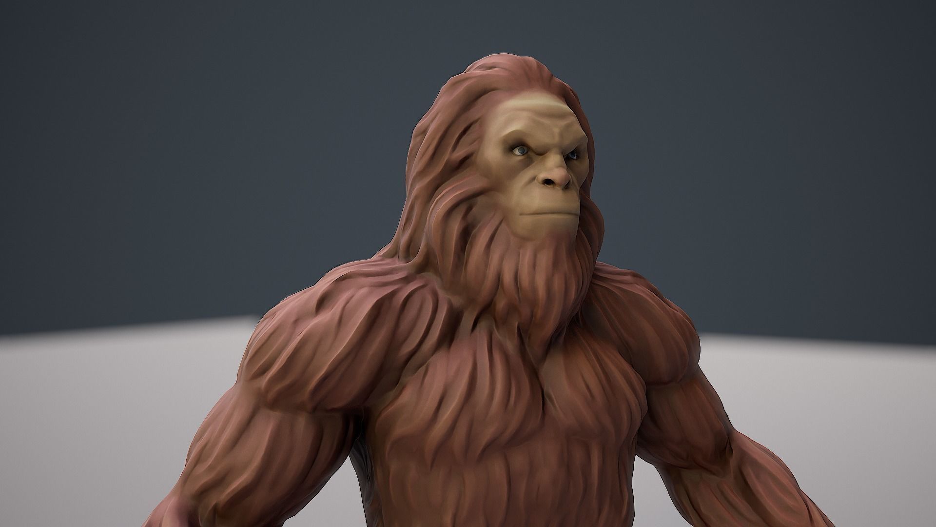 3D model Sasquatch Bigfoot VR / AR / lowpoly CGTrader