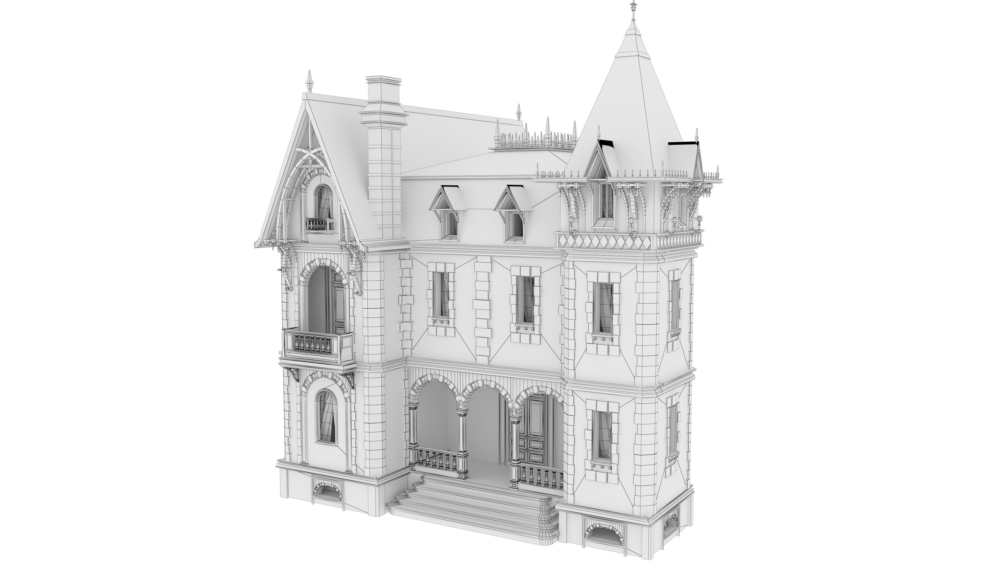 Victorian House Asset Bundle 3D model | CGTrader