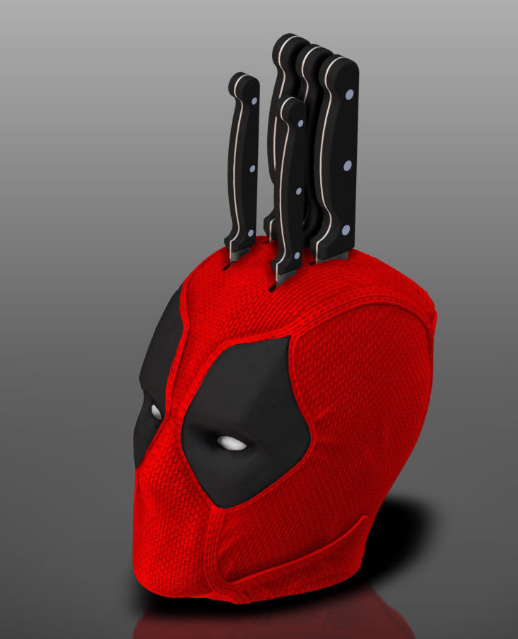Deadpool Knife Holder 3D model 3D printable CGTrader