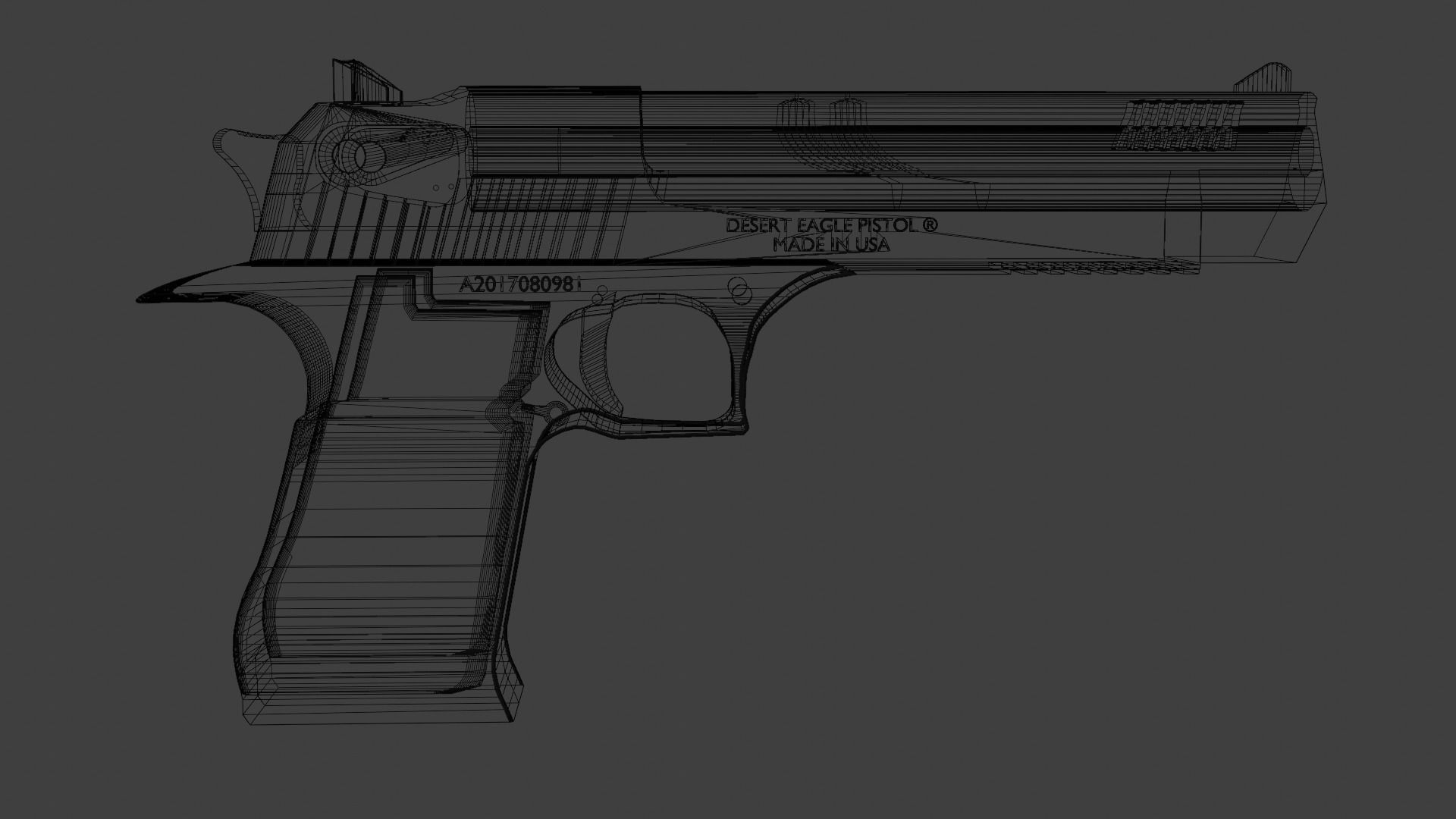 Desert Eagle pistol 3D model | CGTrader