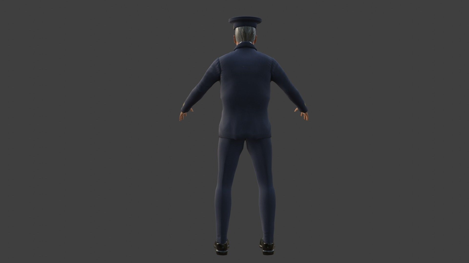 3D model Train Conductor Uniform VR / AR / lowpoly CGTrader
