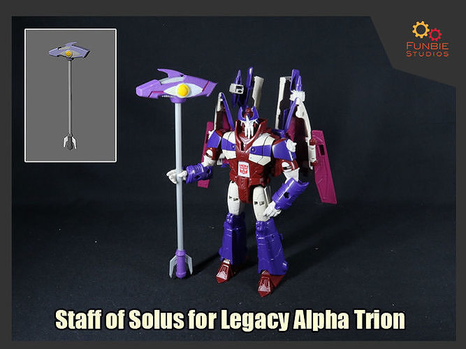 Staff of Solus for Transformers Legacy Alpha Trion 3D model 3D