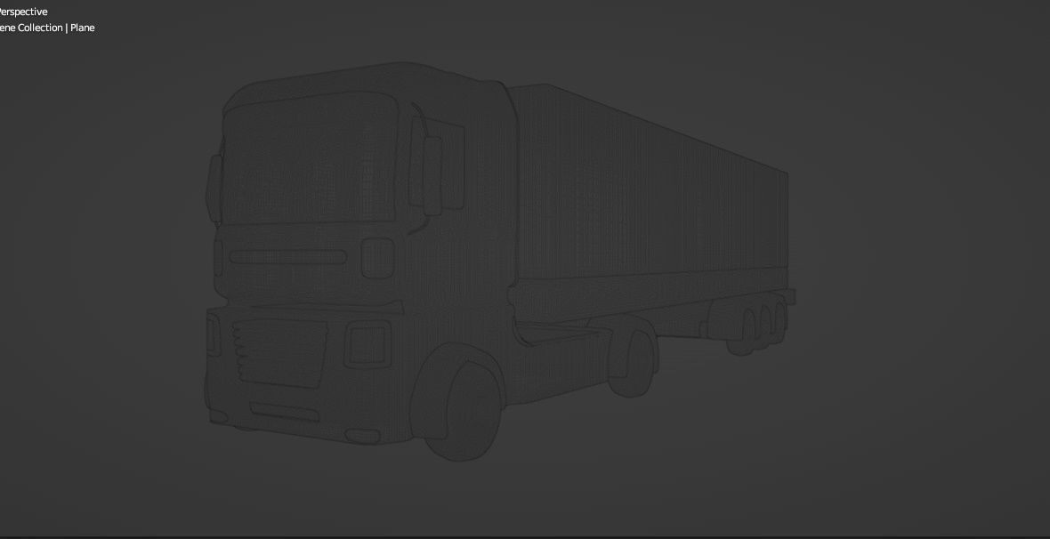 TRACK LORRY GAME READY 3D model CGTrader