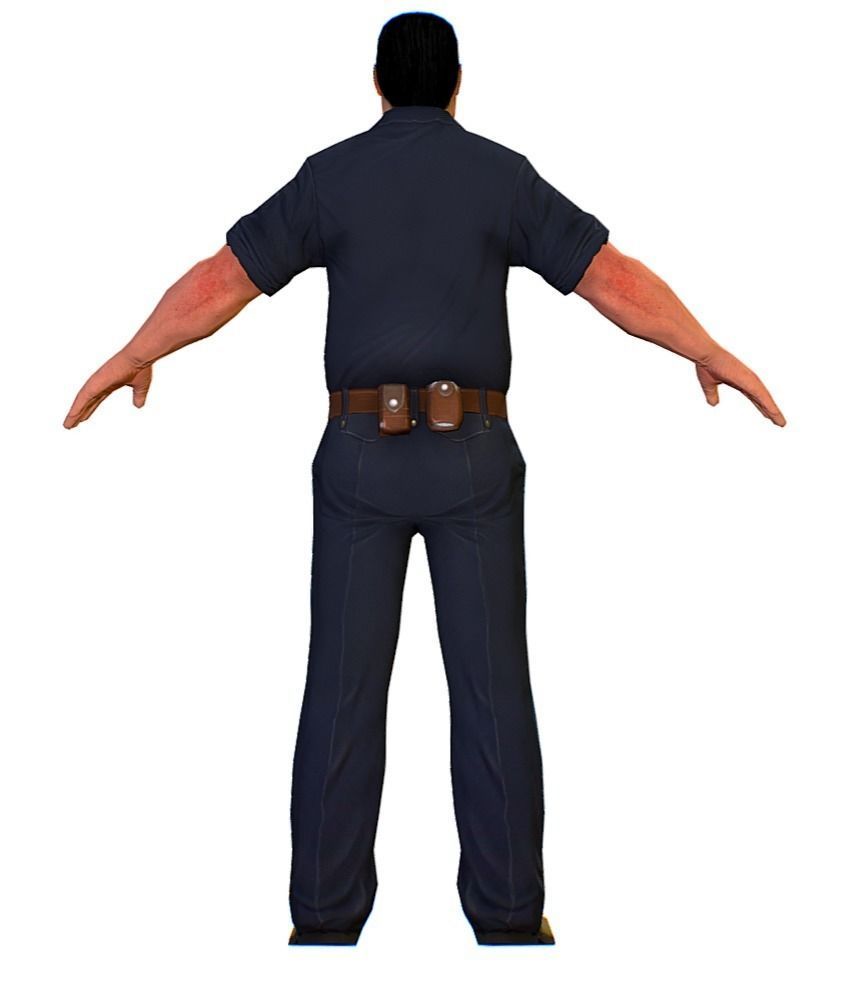 3D model LowPoly Man Boss Slave Driver Chief VR / AR / low-poly | CGTrader