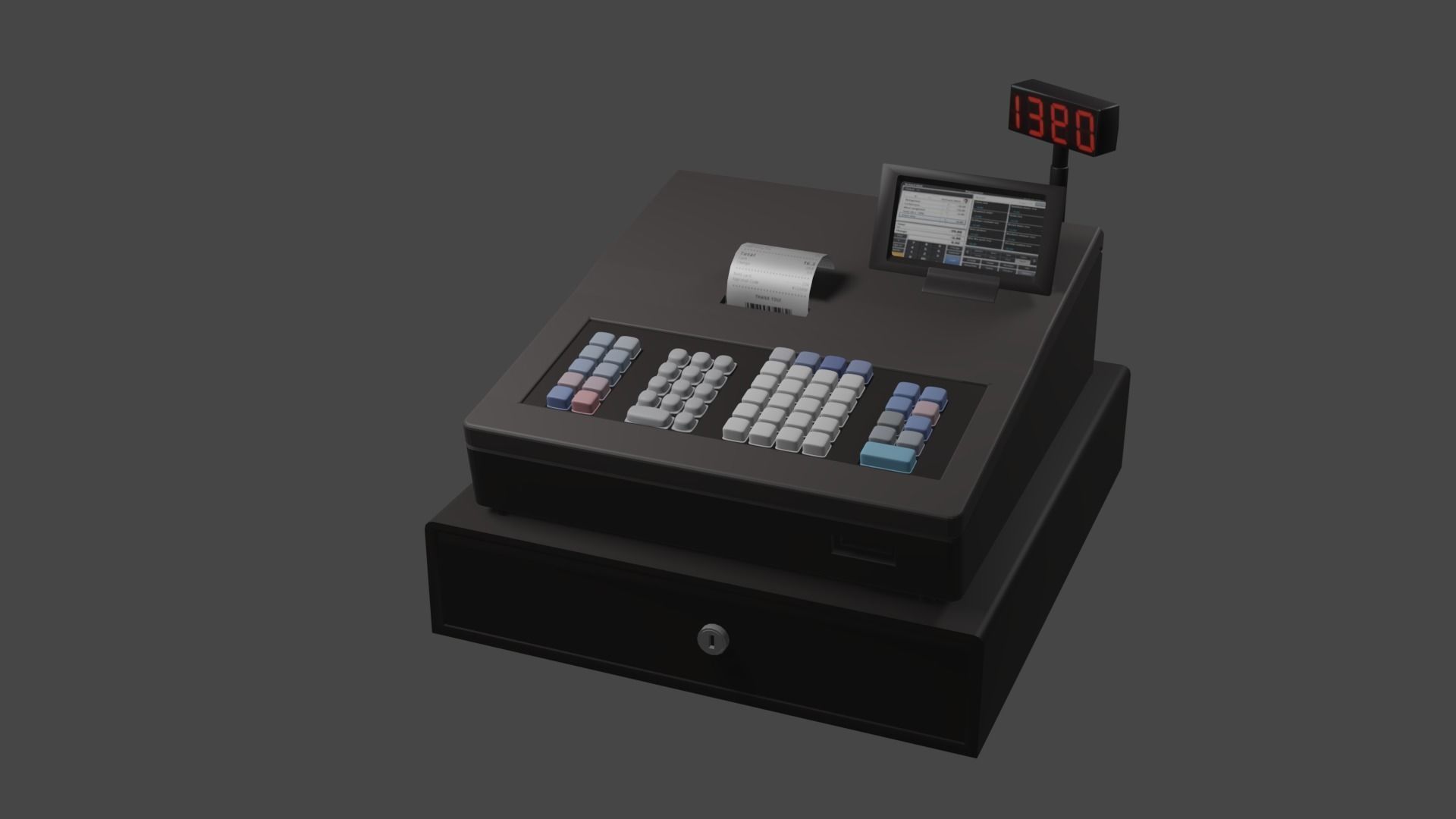 Cash Register free 3D model CGTrader