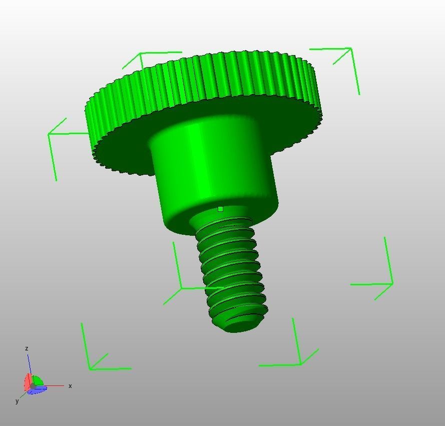 M4 x 10mm Knurled High Thumb Screws 3D model 3D printable CGTrader