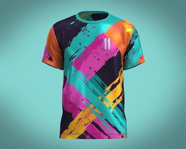 Soccer Printed Jersey Player 11 3D model CGTrader