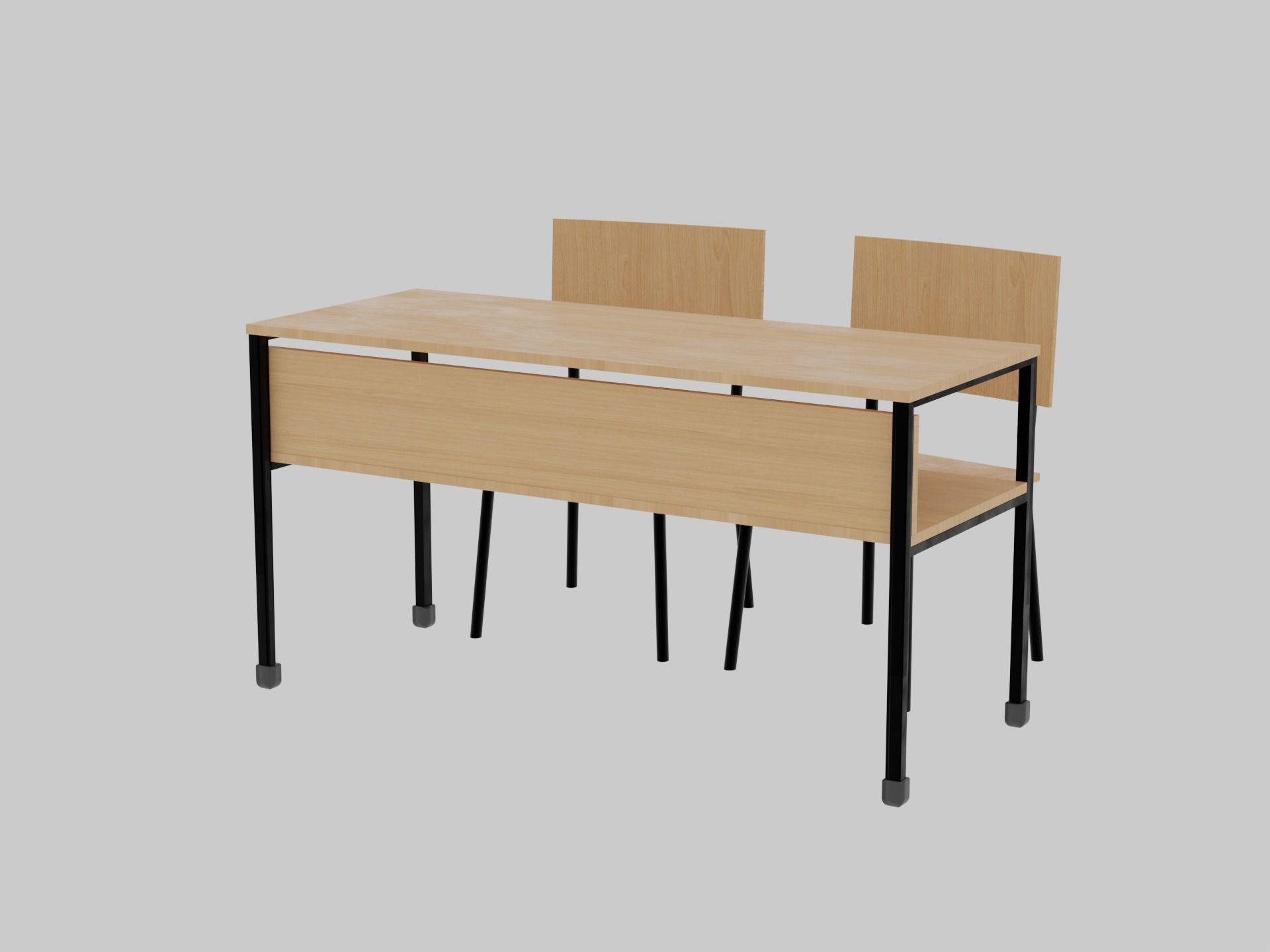 School Desk 3D model CGTrader