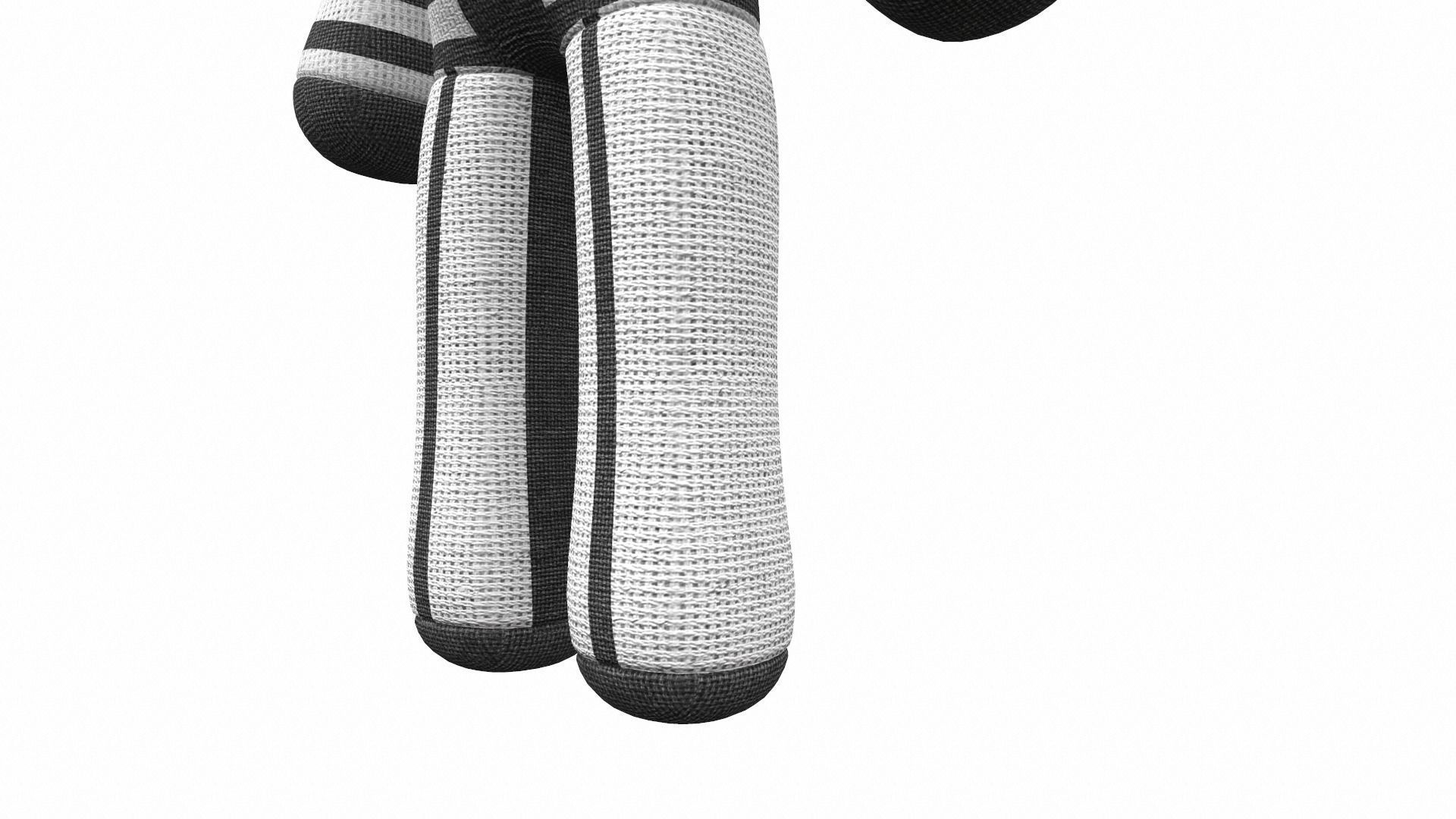 Plush toy monster red from rainbow friends 3D model CGTrader