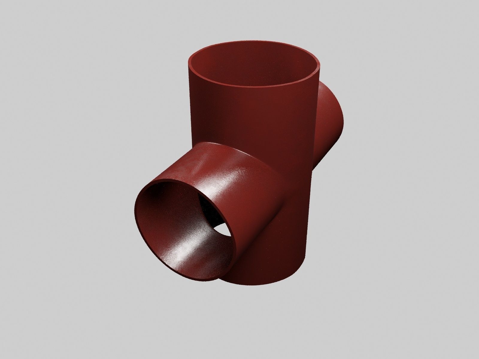 SML cast iron pipes and fittings 3D model CGTrader