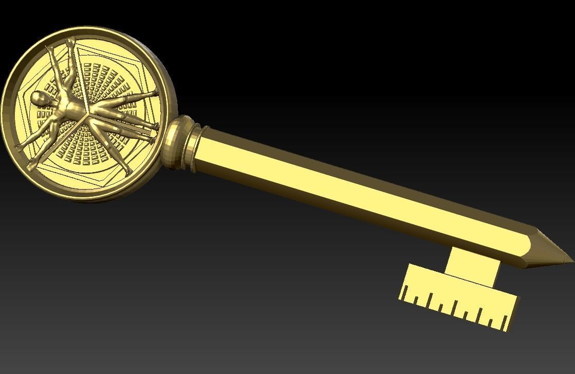 Locke and Key Creation Key 3D model 3D printable CGTrader