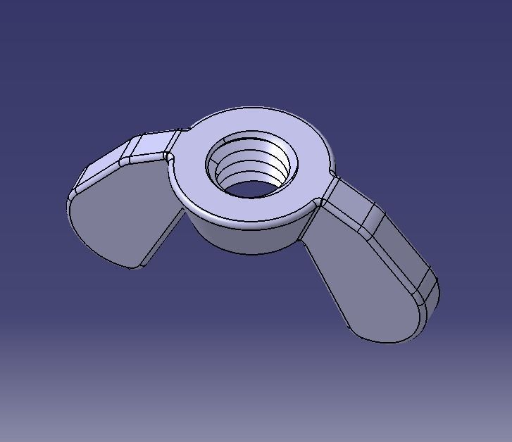 M4 Wing Nuts 3D model 3D printable CGTrader