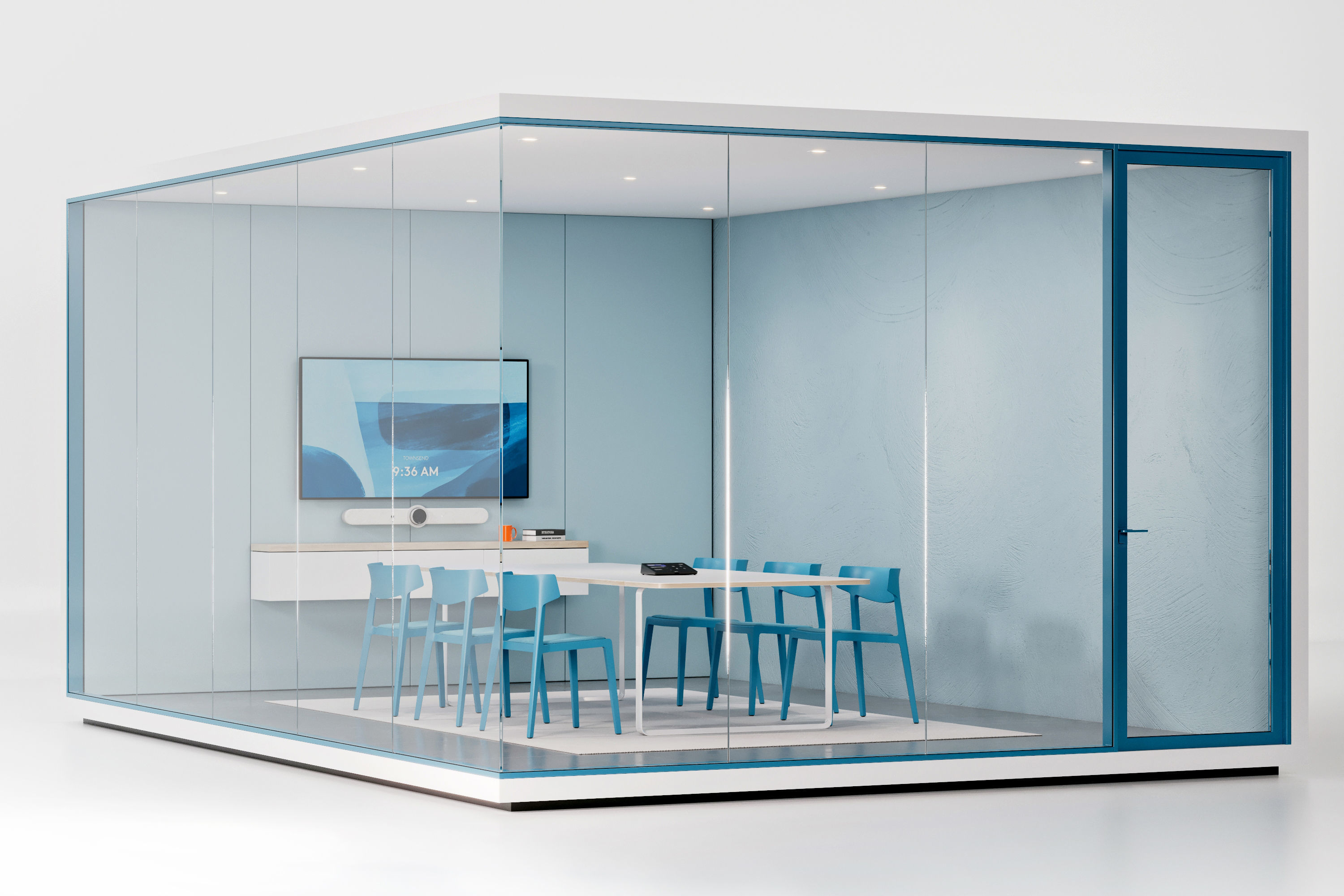 Minimalist Meeting Room - Logitech Themed Office Space 3D model | CGTrader