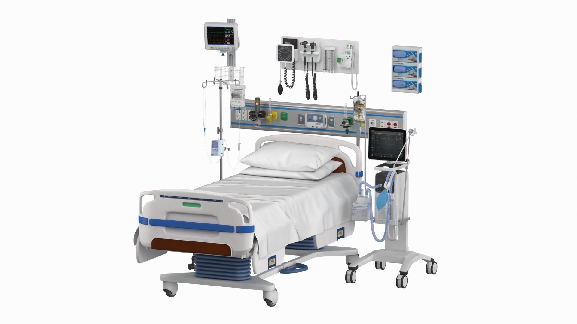 3D model ICU Equipment VR / AR / lowpoly CGTrader