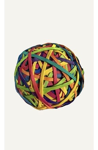 AIWOQI 2-Pack Rubber Band Balls - #32 Size Strong Elastic Bands, Assorted Colors, Approx. 300pcs - View #9