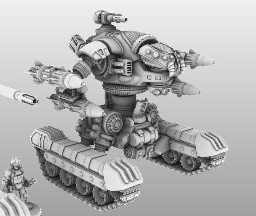 Fire Support Unit Raptor T- 28mm Combat Assault Fire Support Unit 3D model 3D printable ...