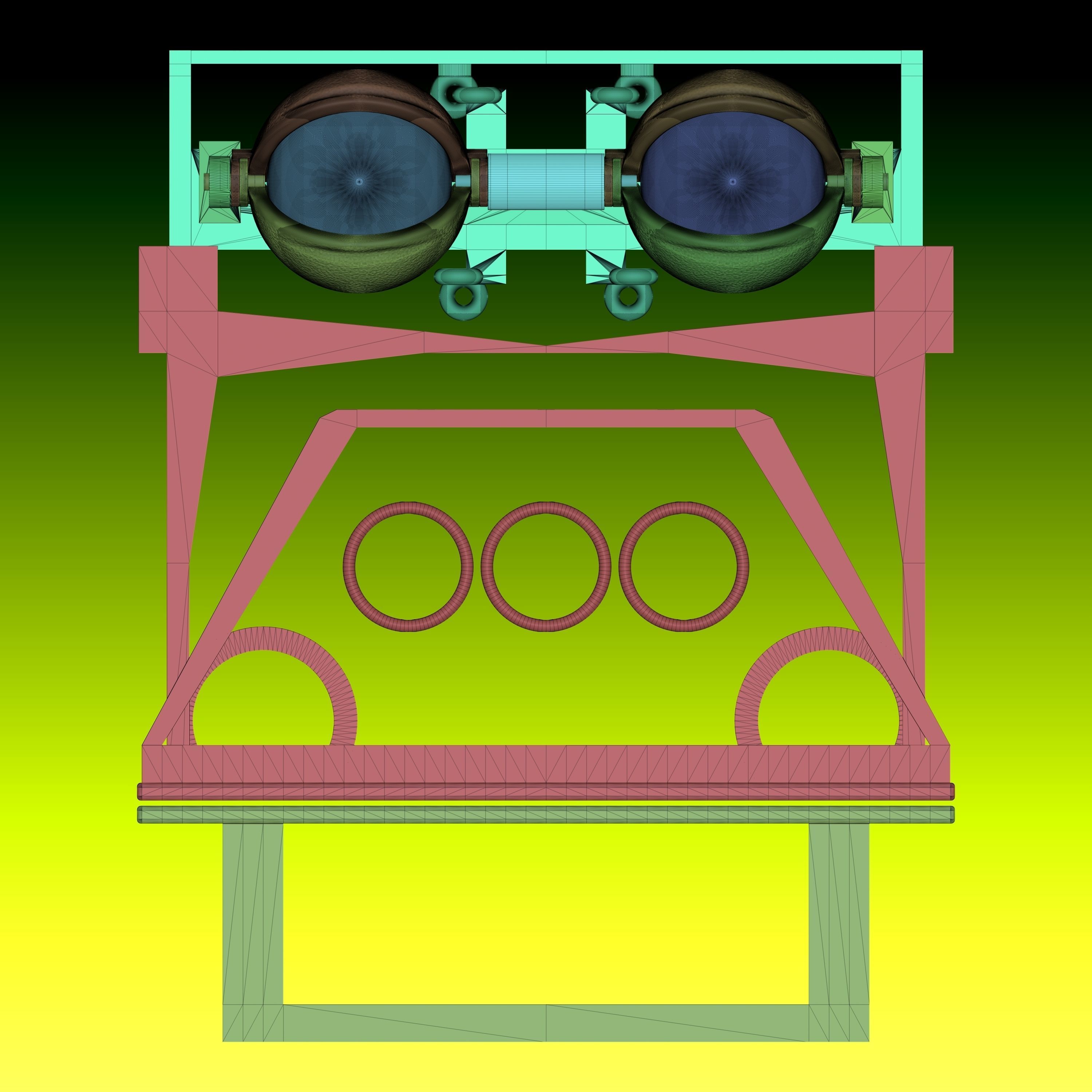 Mecanismo ojos de titere 002 Puppet eye mechanism 002 free 3D model 3D