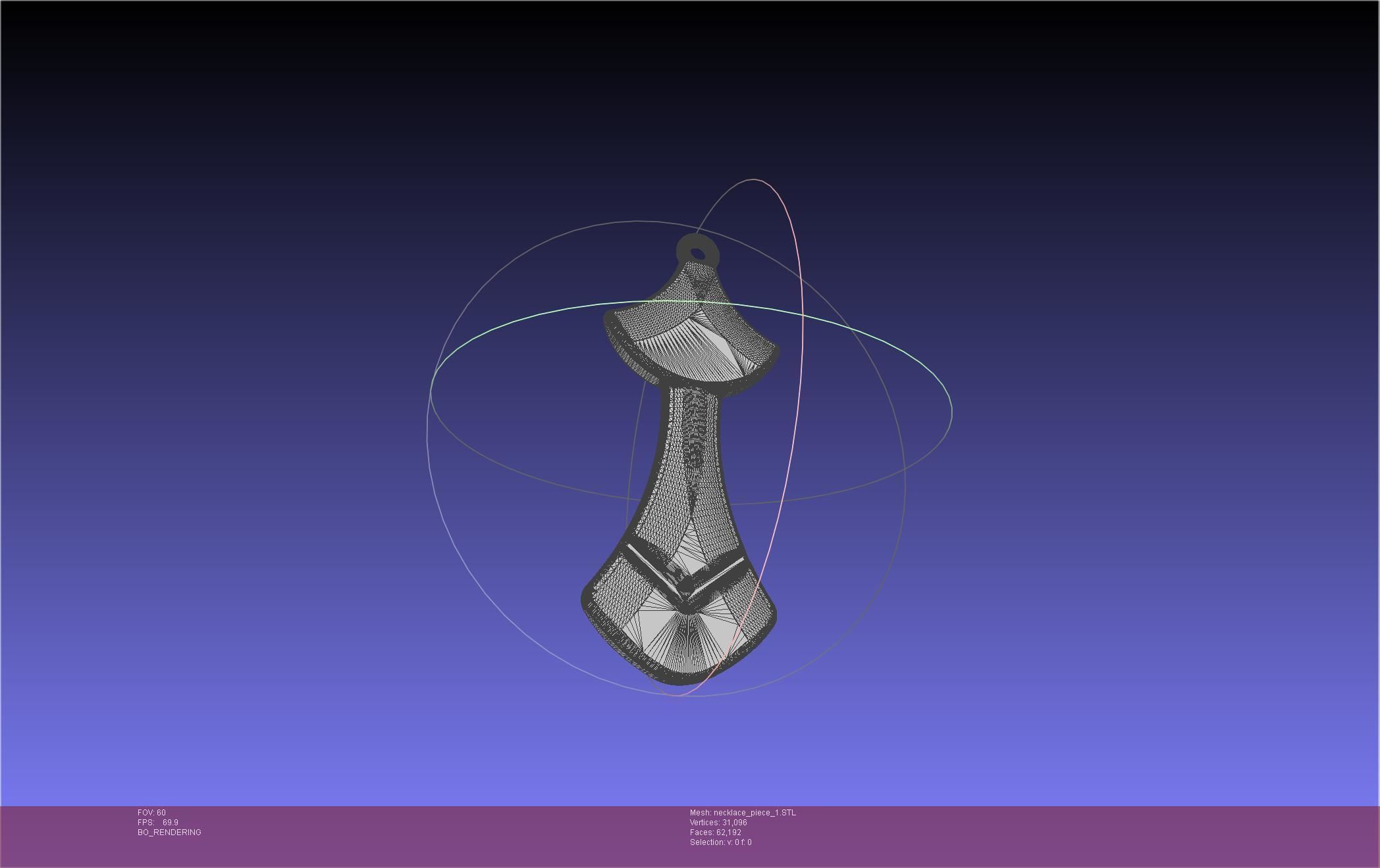 FFXIV Dancer Class Necklace Pendant 3D model 3D printable | CGTrader