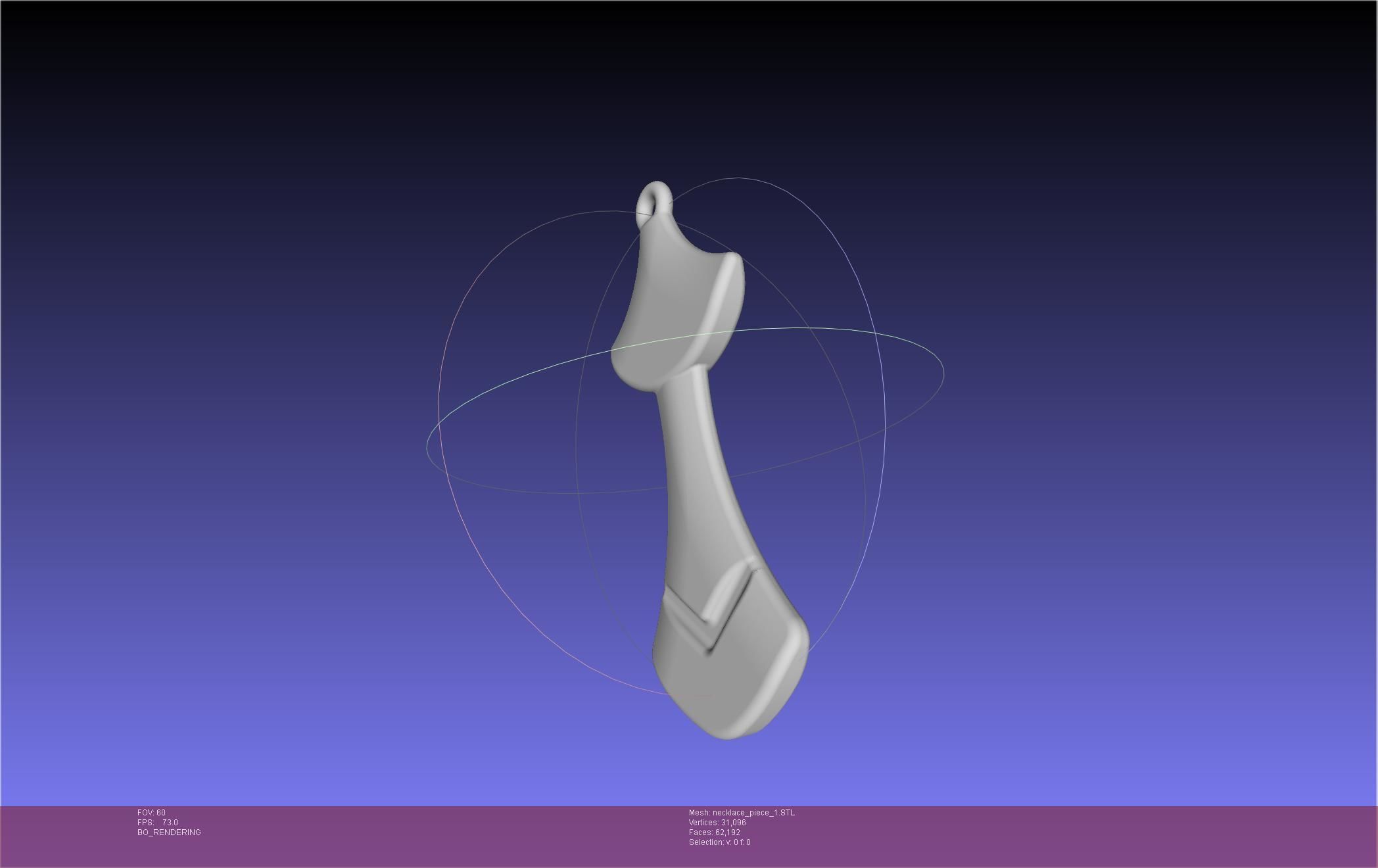 FFXIV Dancer Class Necklace Pendant 3D model 3D printable | CGTrader