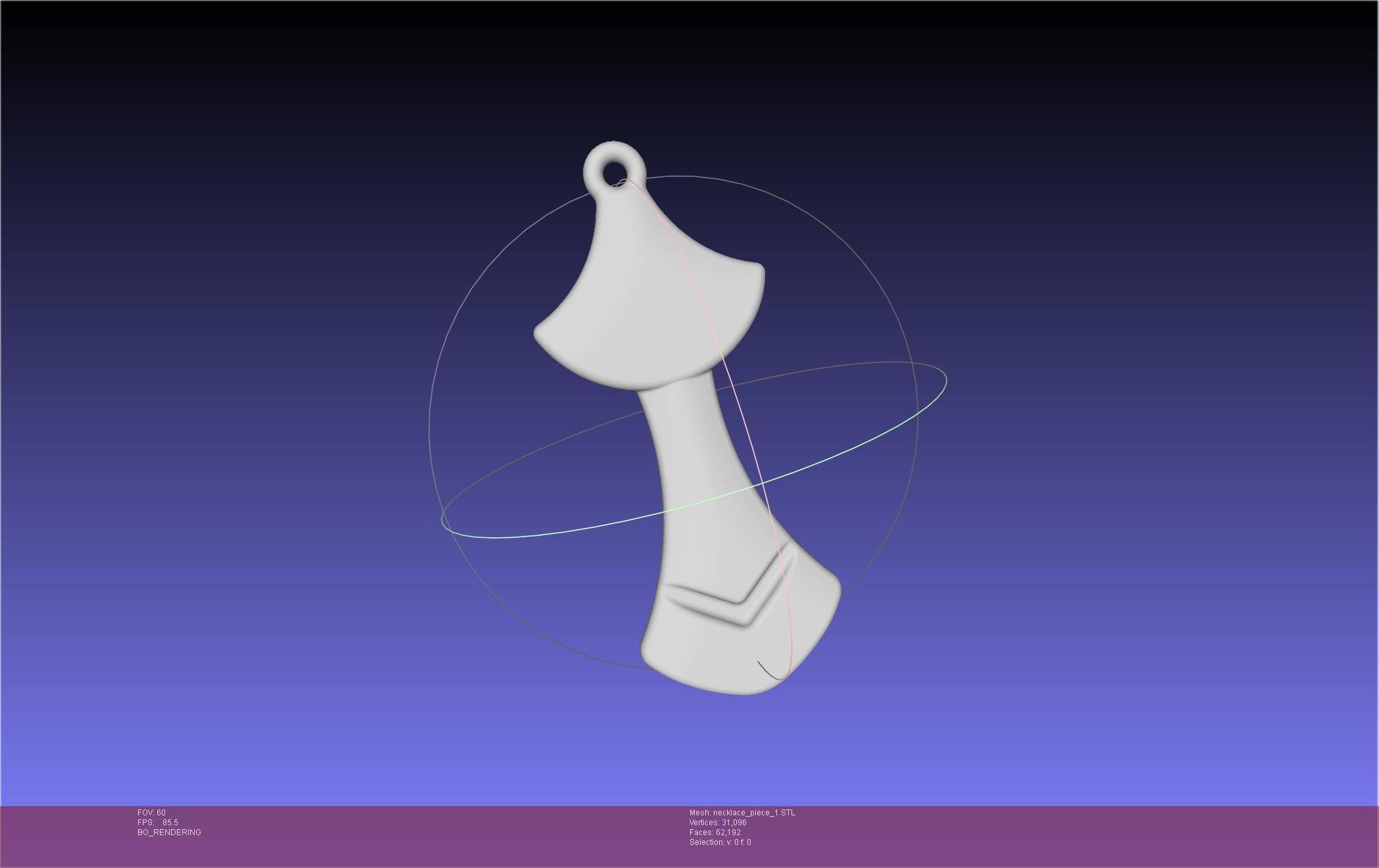 FFXIV Dancer Class Necklace Pendant 3D model 3D printable | CGTrader