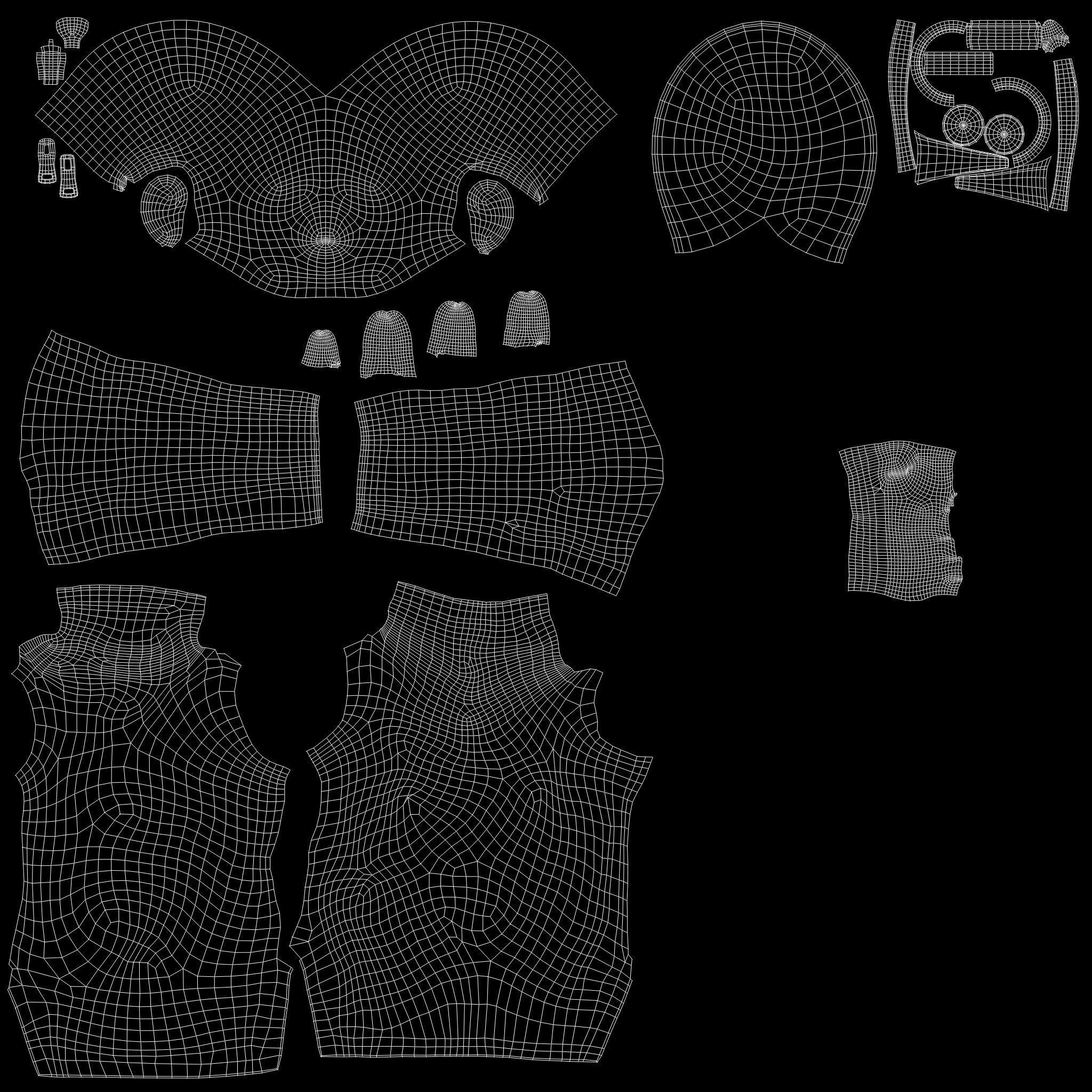 3D model Futuristic Long Mask Neck Urban Male Top VR / AR / lowpoly