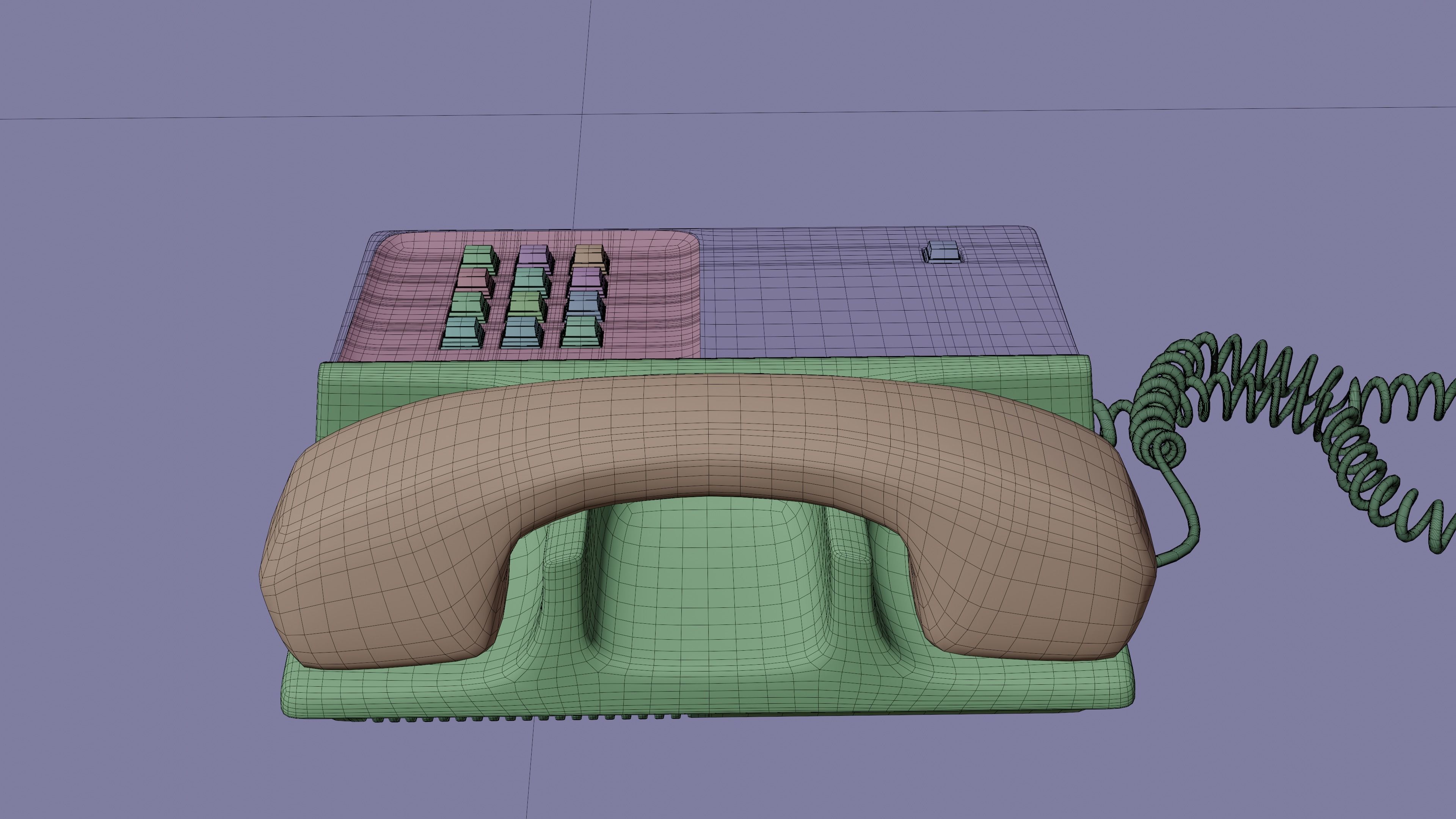 80s Office Phone 3D model | CGTrader