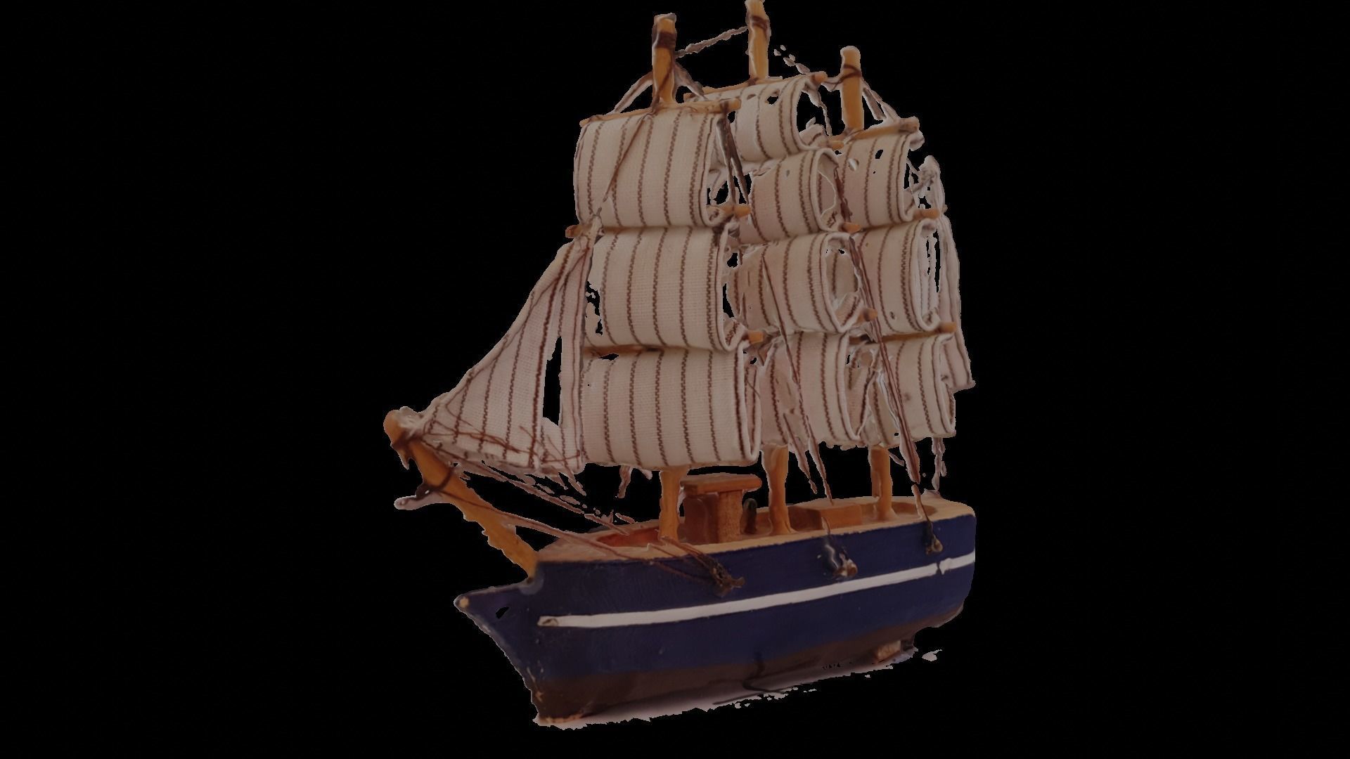 Sea ship mini toy free 3D model CGTrader