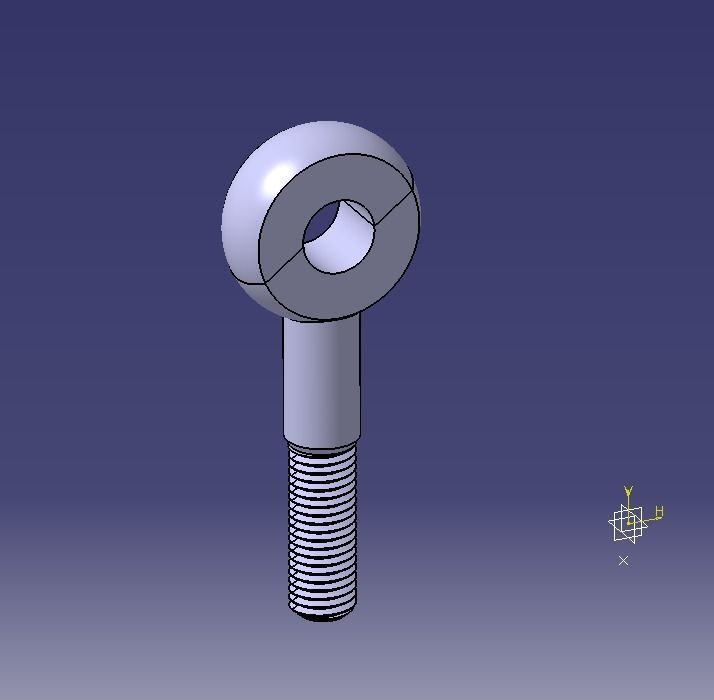 M20 Eye Bolt 3D model 3D printable CGTrader