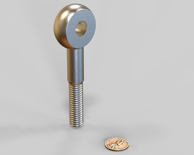 M12 Eye Bolt 3D model 3D printable CGTrader