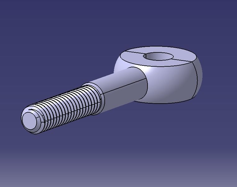M10 Eye Bolt 3D model 3D printable CGTrader