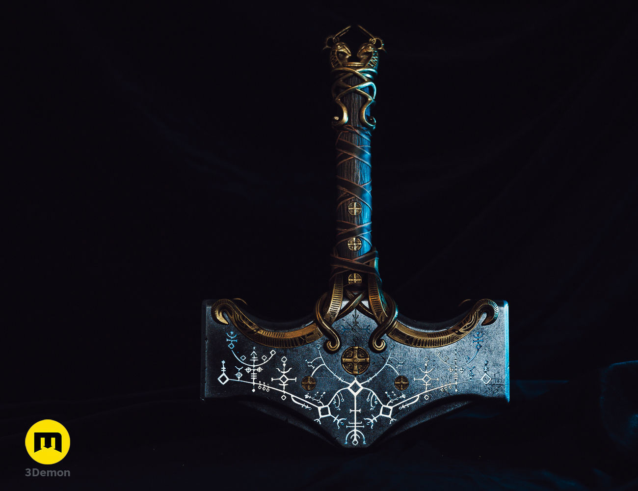 Mjolnir hammer God of War Ragnarok 3D model 3D printable CGTrader