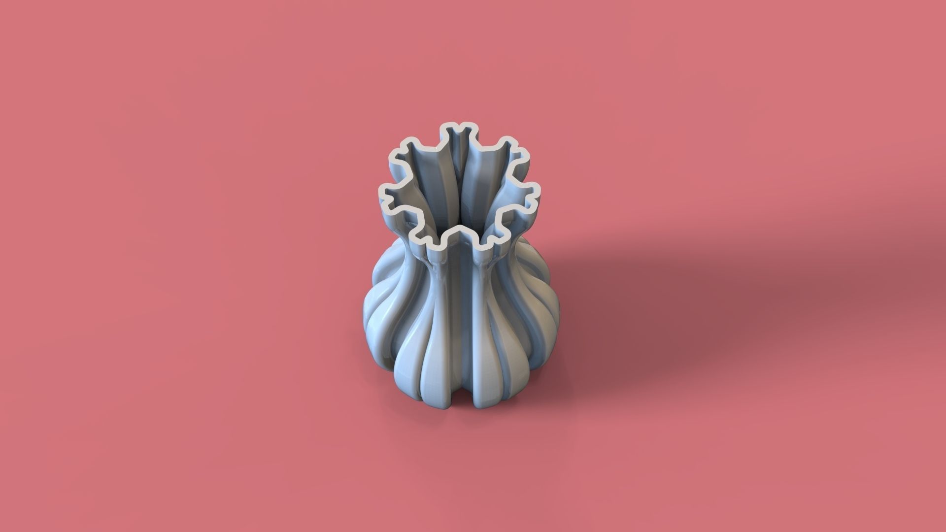 Snowflake vase free 3D model 3D printable CGTrader