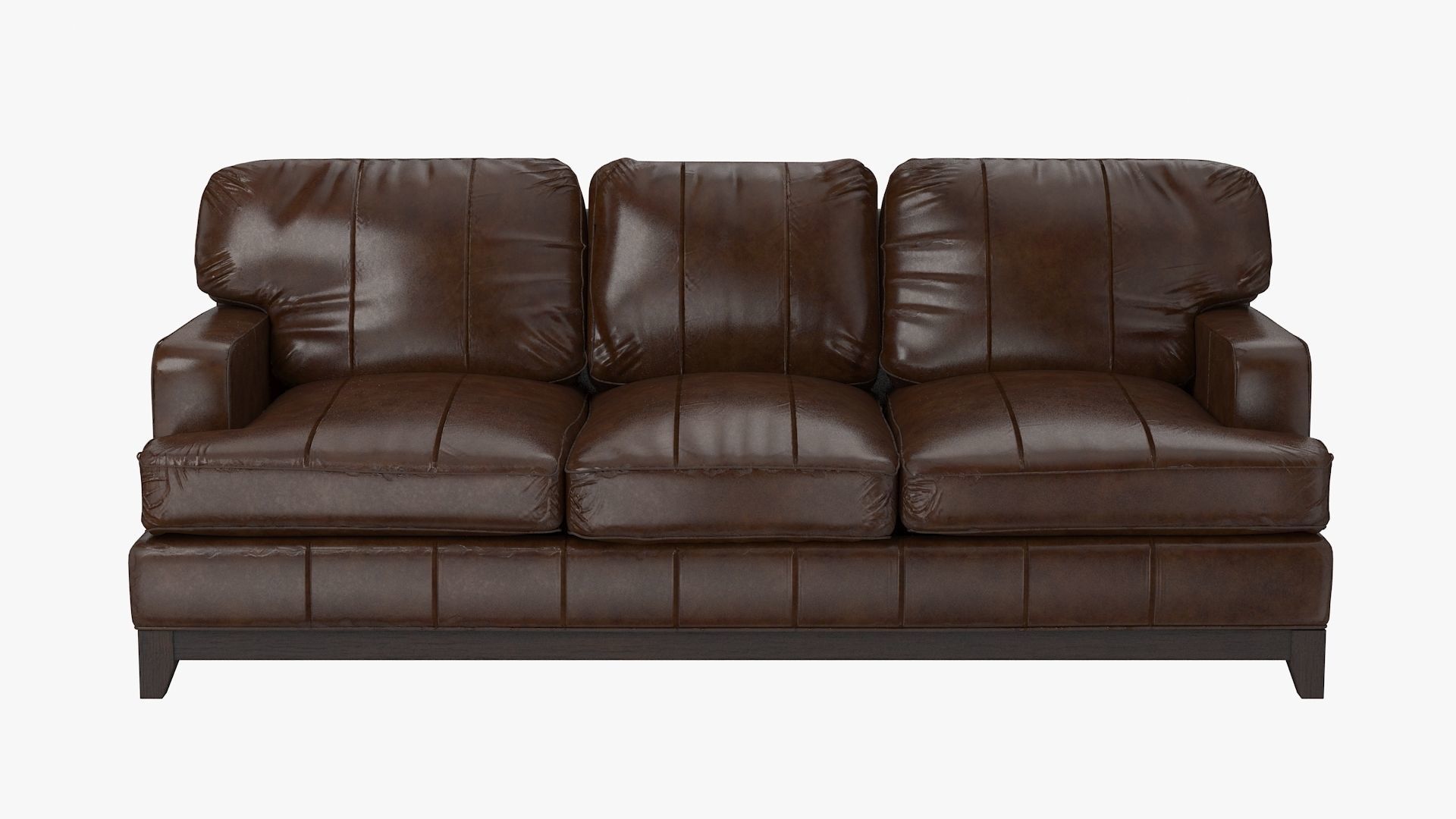 Ethan Allen Arcata leather sofa 3D model CGTrader