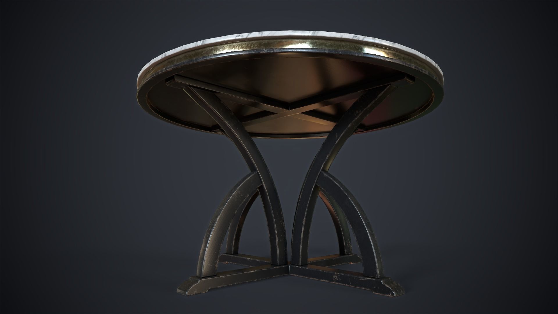 3D model Luxury round table VR / AR / low-poly | CGTrader