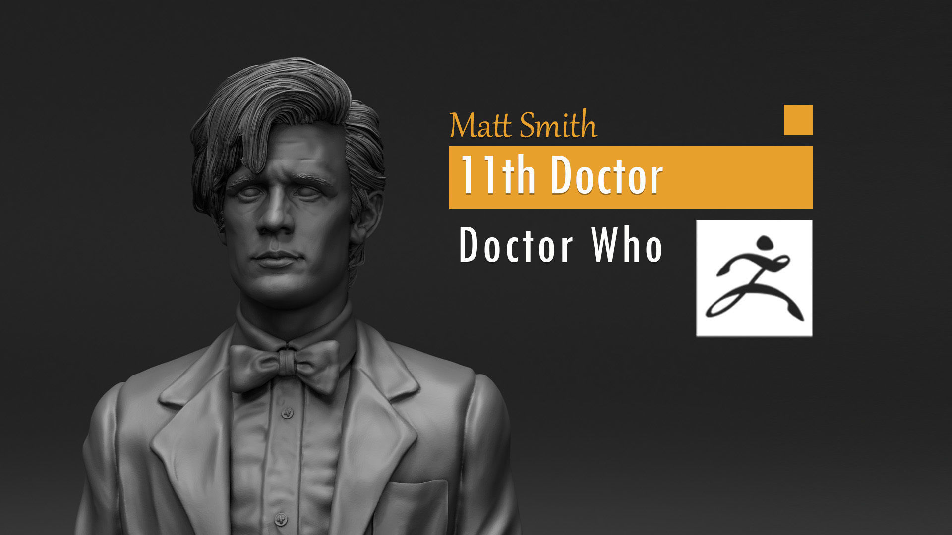 Matt Smith 11th Doctor Doctor Who 3D model 3D printable CGTrader