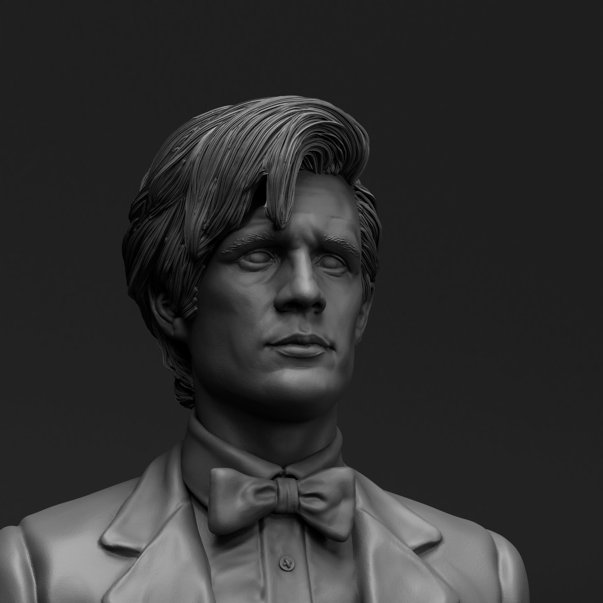 Matt Smith 11th Doctor Doctor Who 3D model 3D printable CGTrader