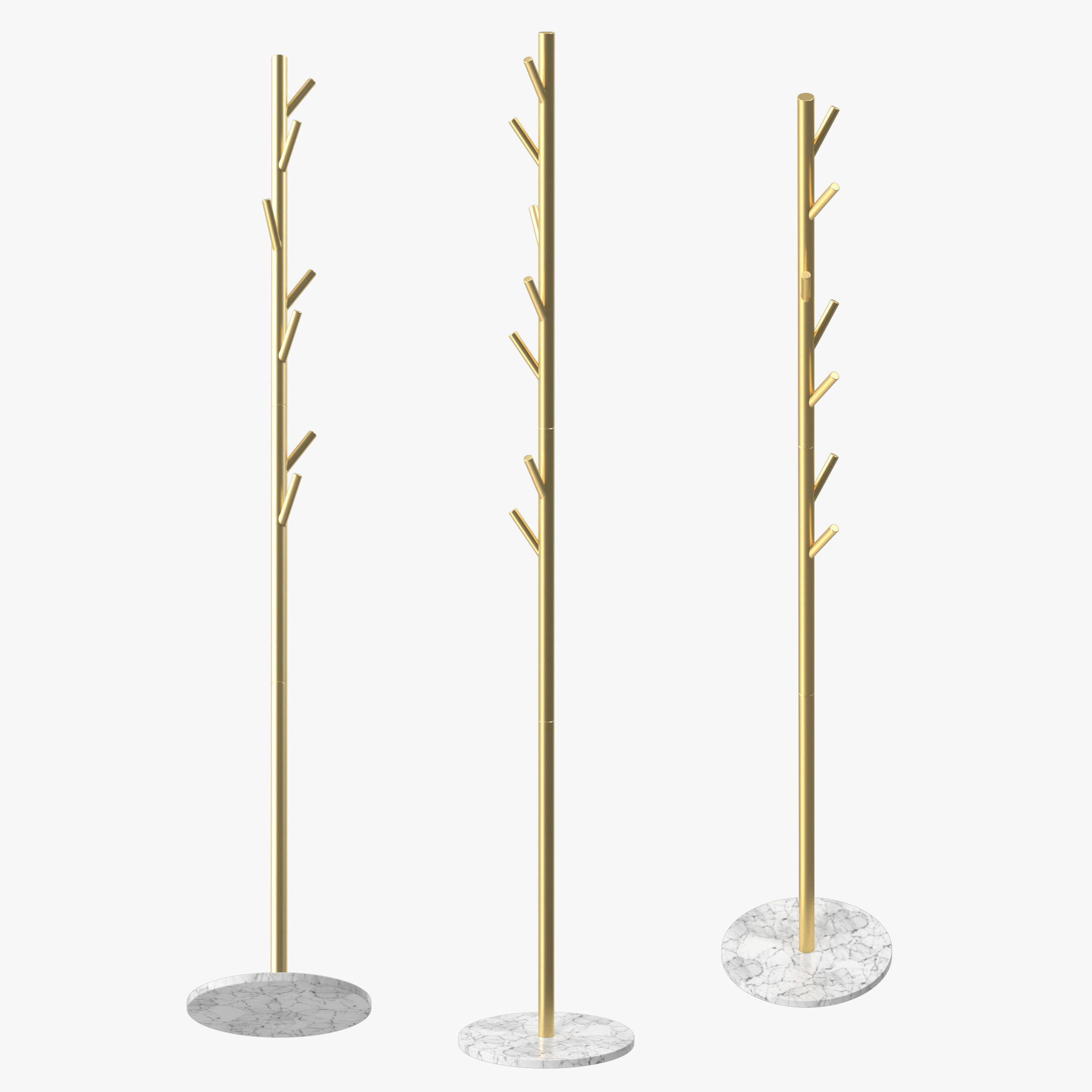 Nordic Coat Rack 3D model CGTrader