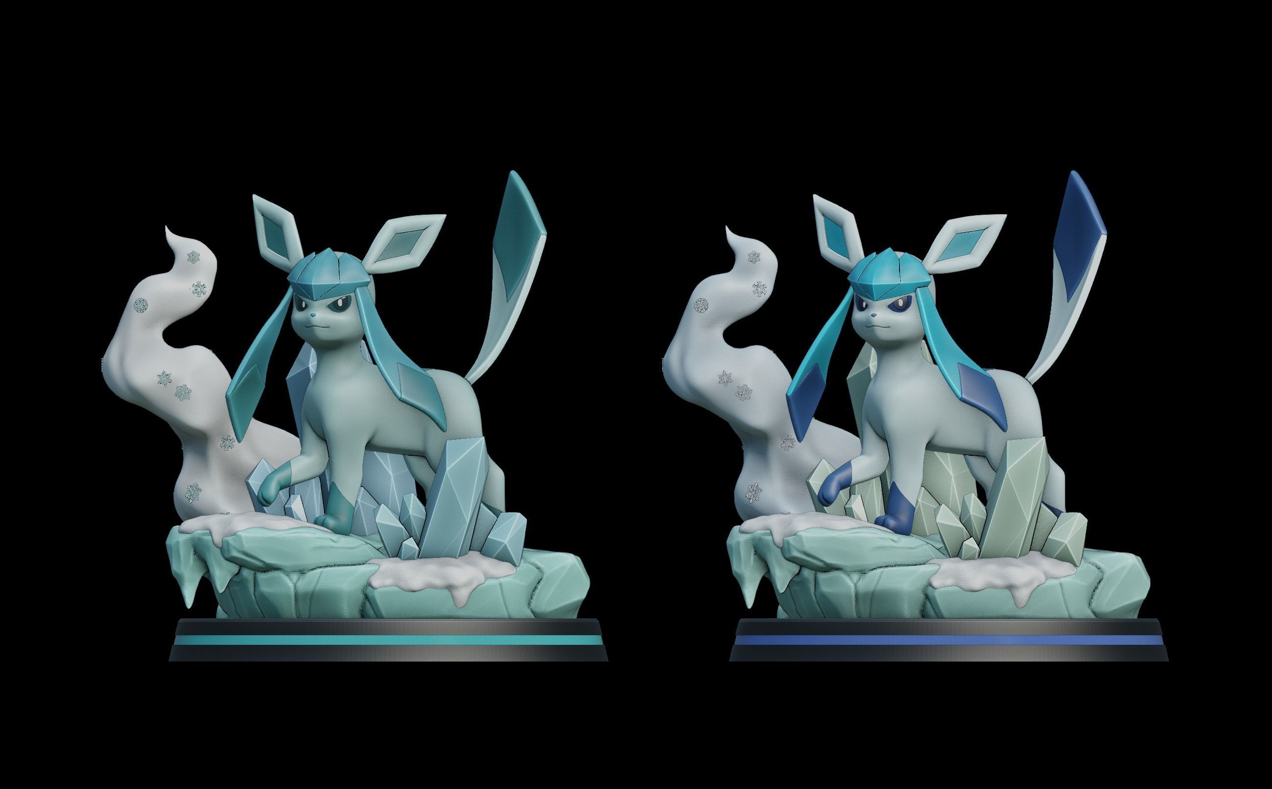 glaceon - pokemon 3D model 3D printable | CGTrader