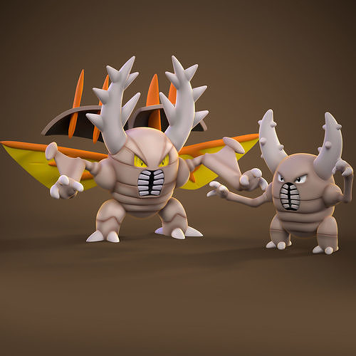 PINSIR AND MEGA PINSIR POKEMON 3D model 3D printable CGTrader