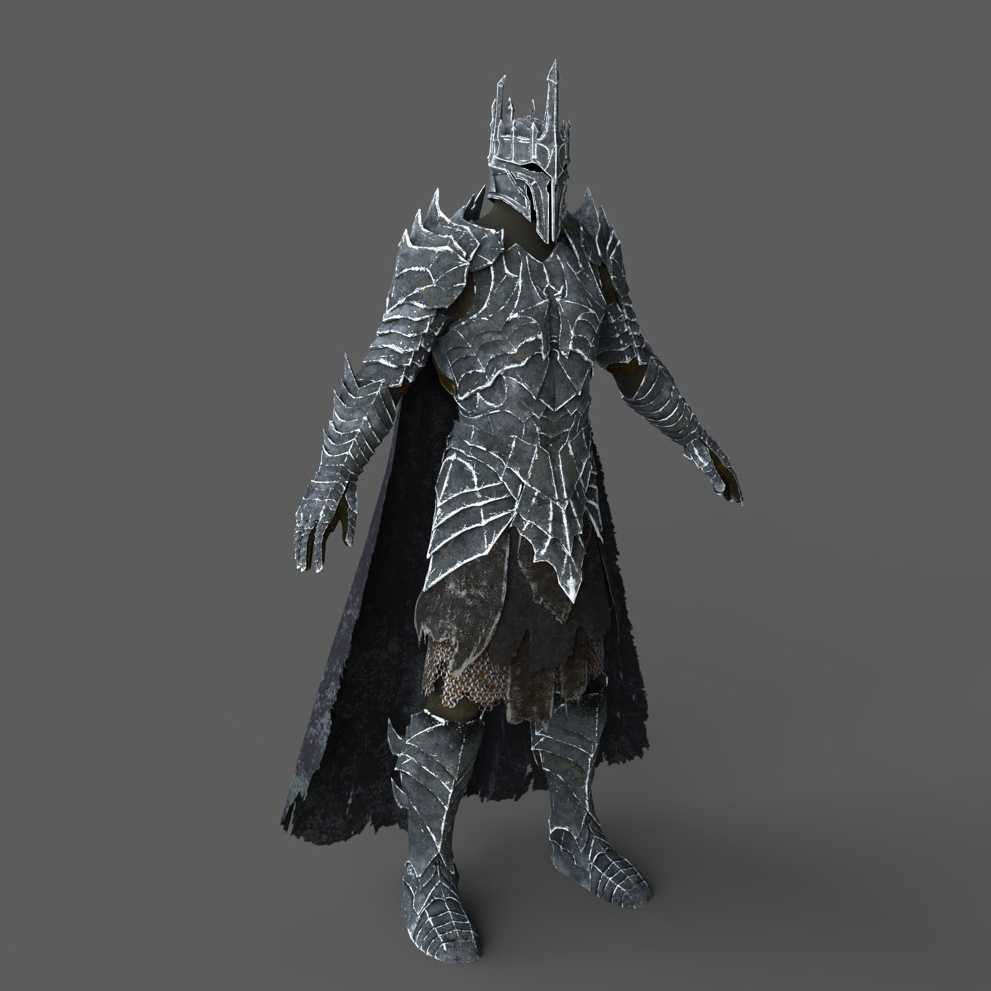 Lord Sauron Shadow of Mordor LOTR Full Body Wearable Armor 3D model 3D ...