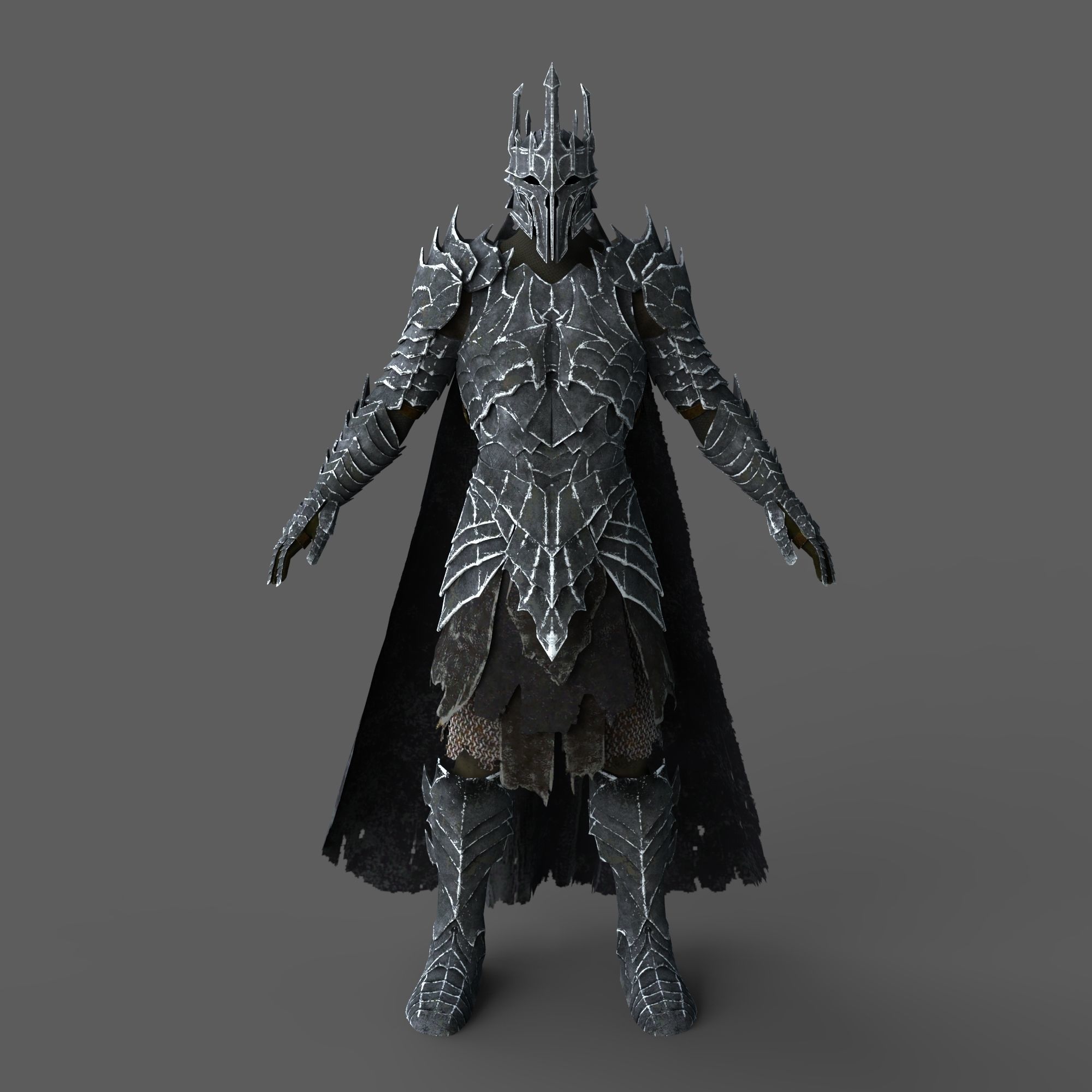 Lord Sauron Shadow of Mordor LOTR Full Body Wearable Armor 3D model 3D ...