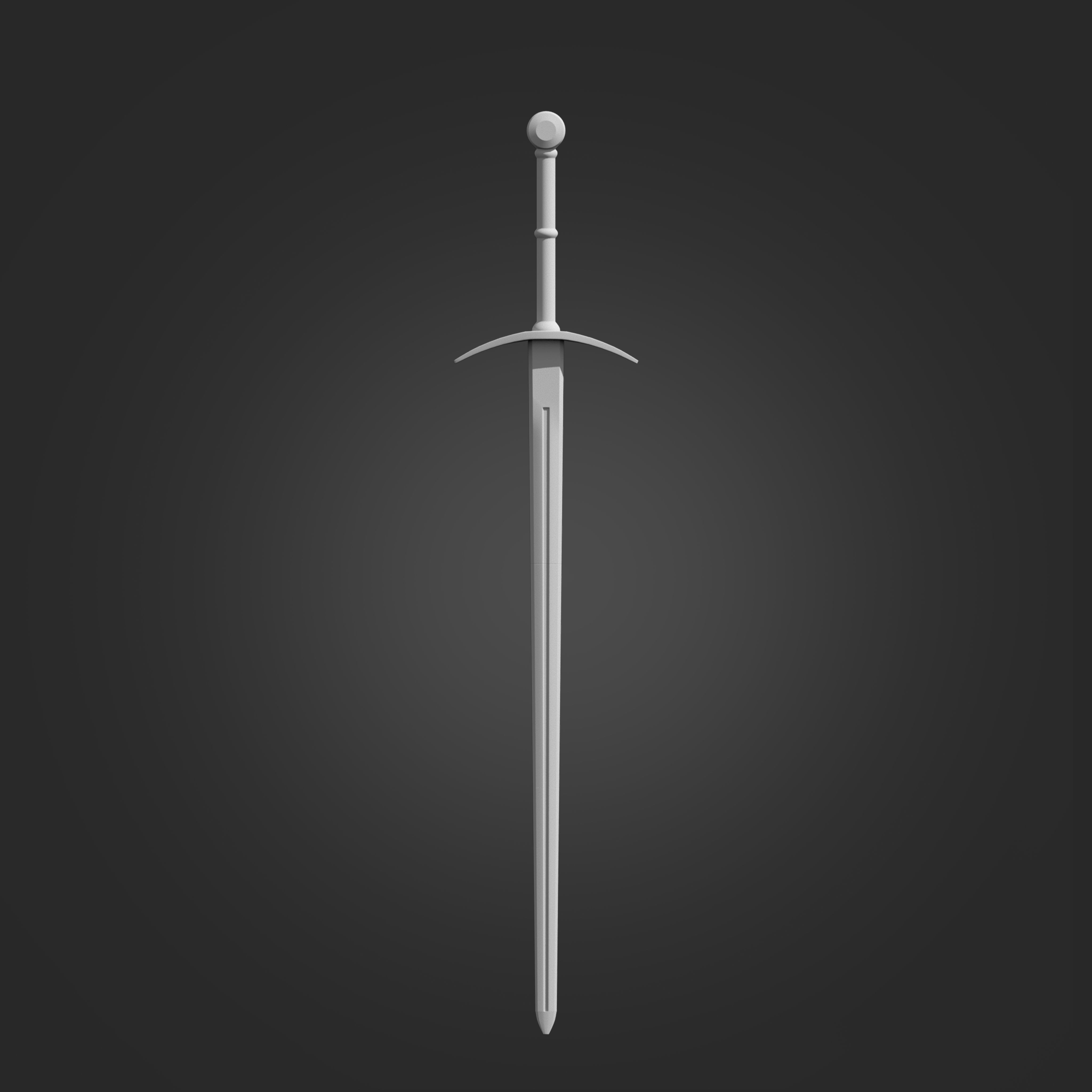 Bastard Sword from Dark Souls 3D model 3D printable CGTrader