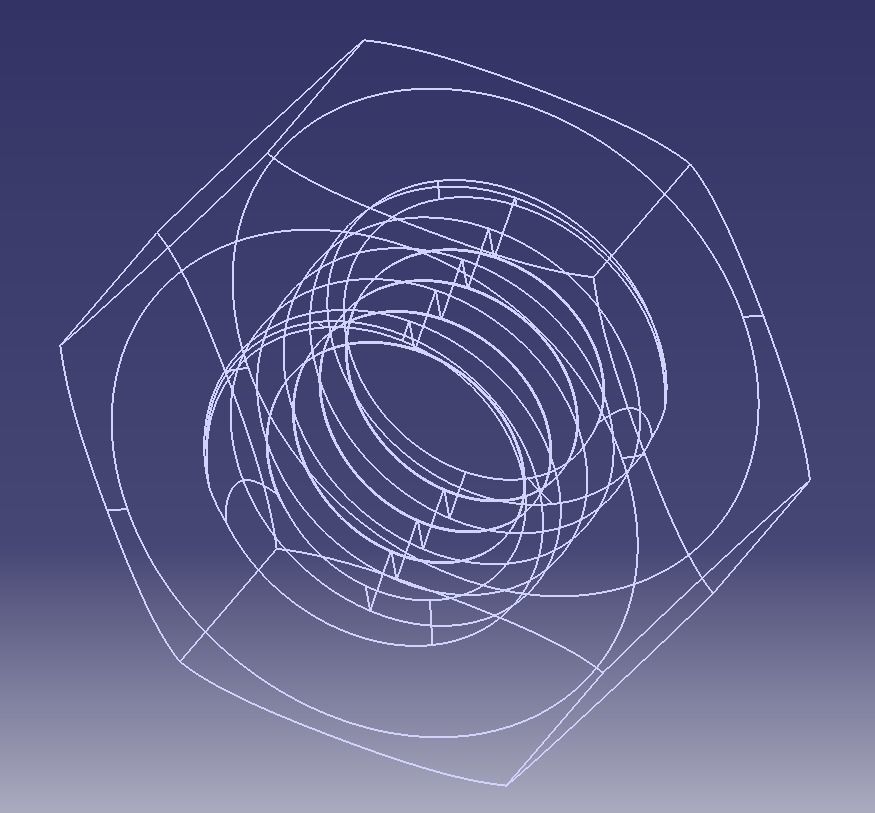 M6 Hex Nut 3D model 3D printable CGTrader