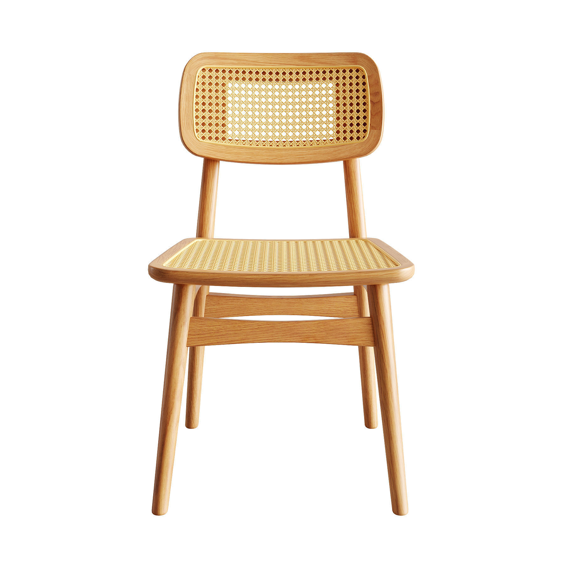 Rattan Dining Chair ID336 3D model CGTrader